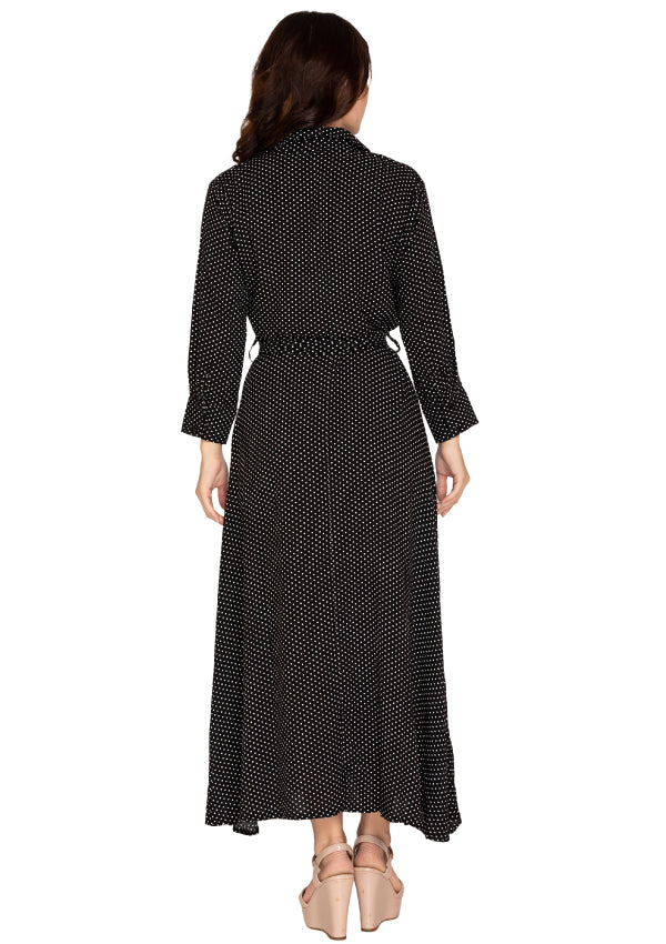 Glam black polka dot