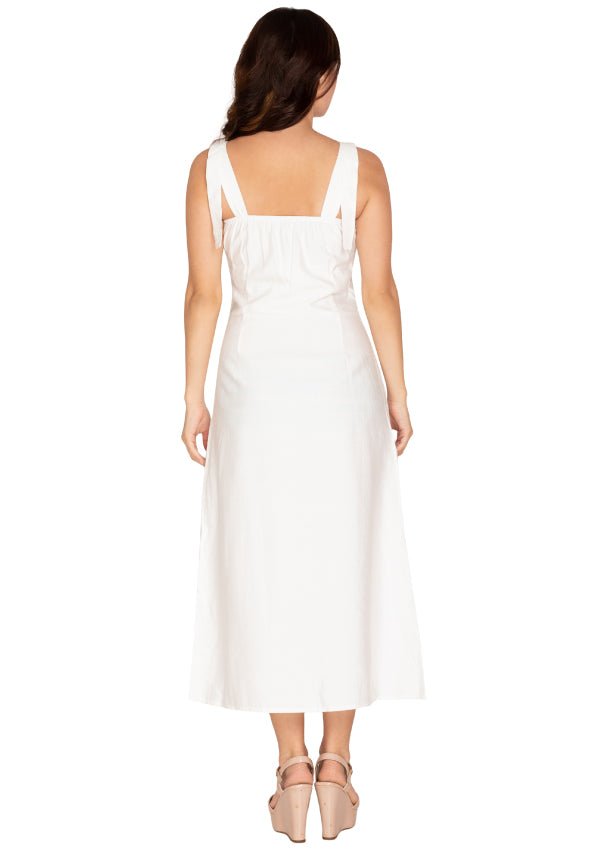 White maxi dress