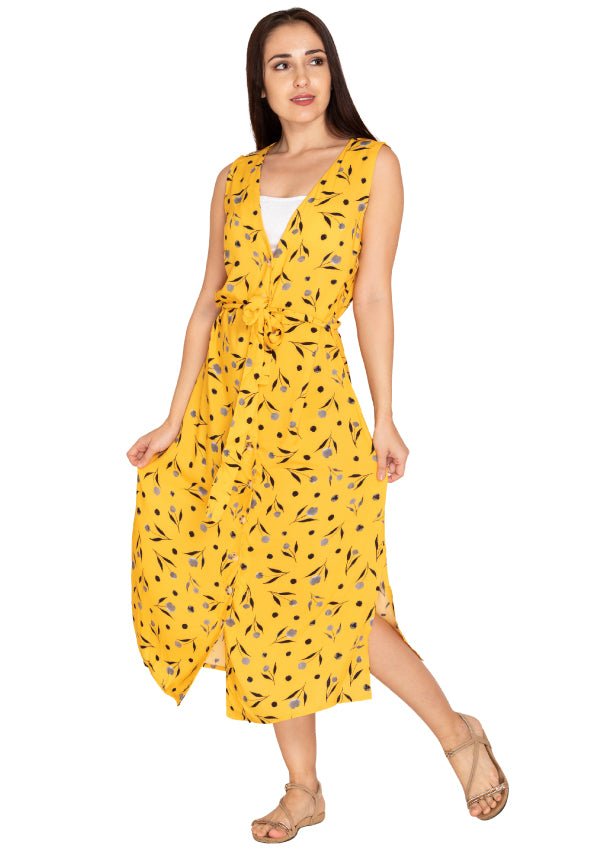 Bumble yellow floral print