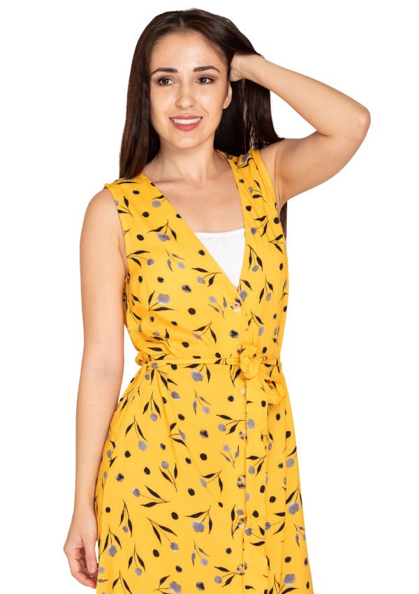 Bumble yellow floral print