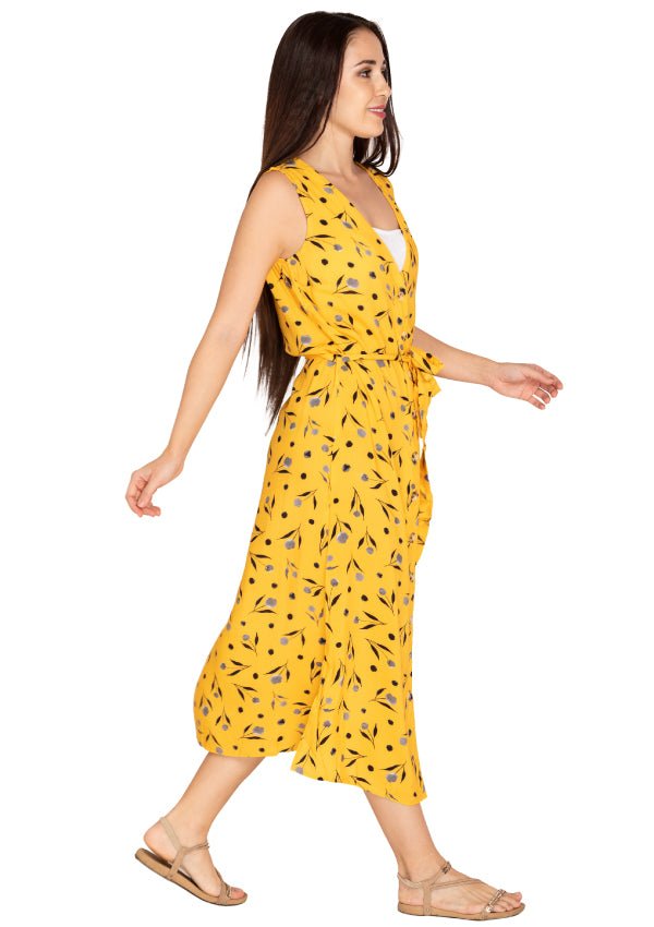 Bumble yellow floral print