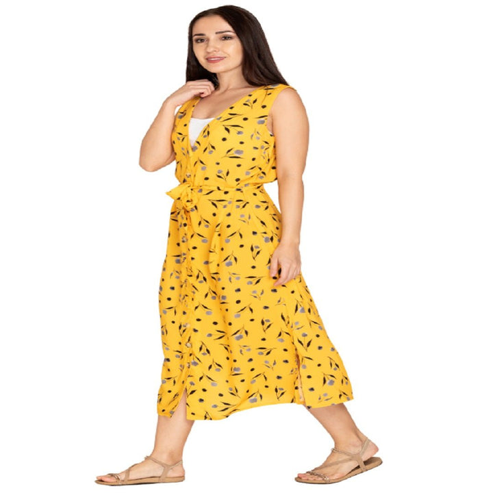 Bumble yellow floral print