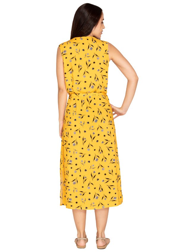 Bumble yellow floral print