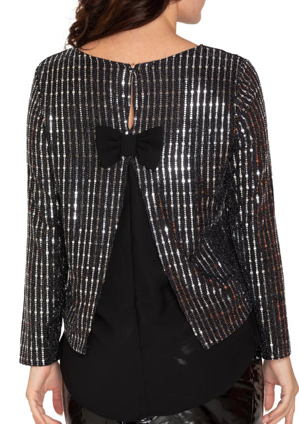 Silver sequence black top