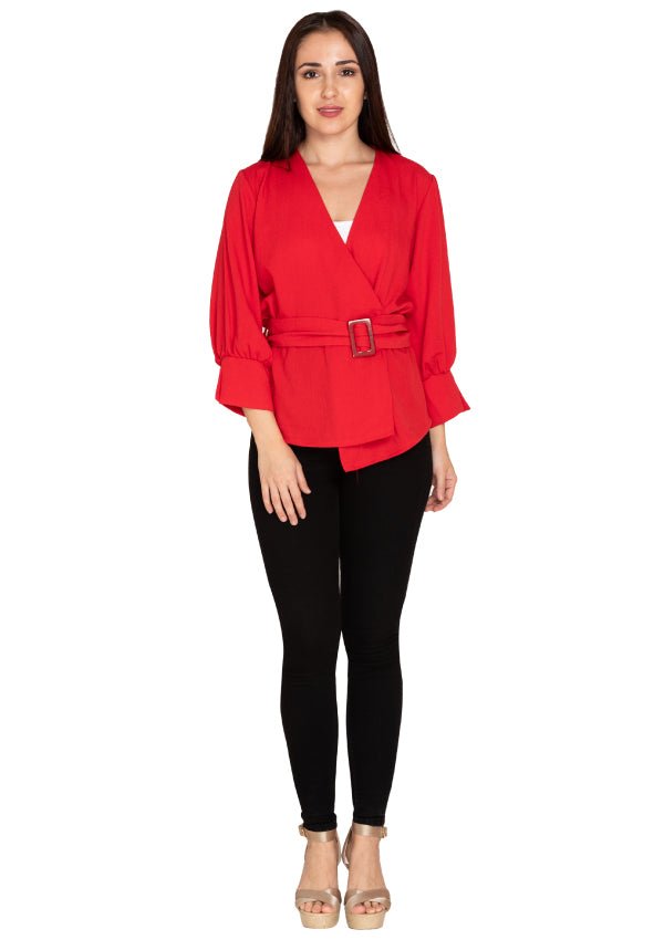 Jade red top