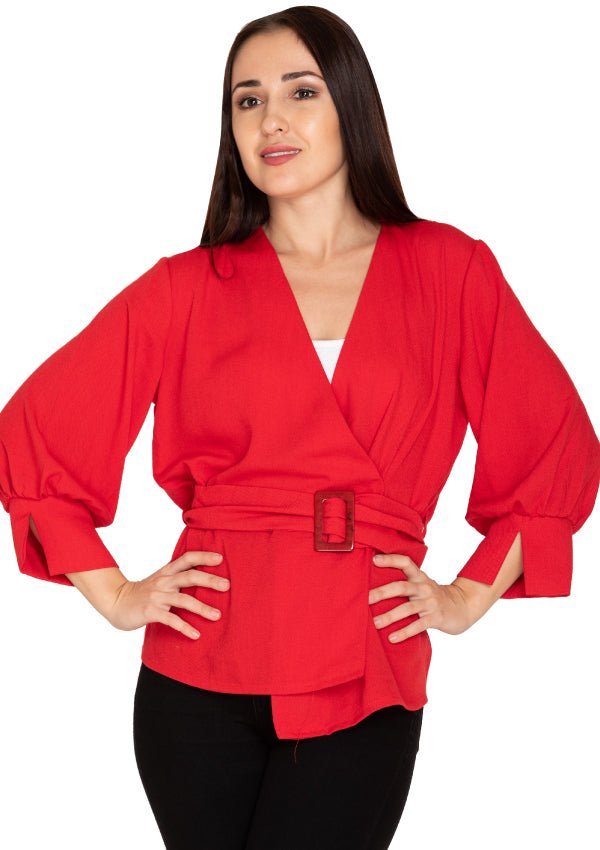 Jade red top