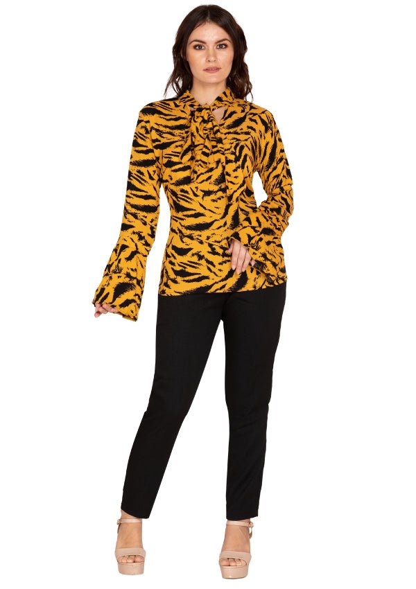 WILD BLACK AND MANGO TOP