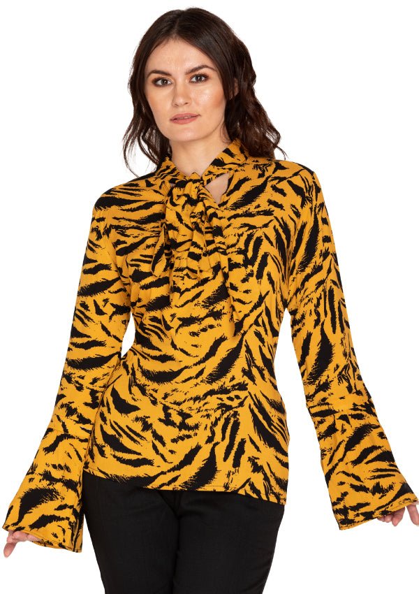 WILD BLACK AND MANGO TOP
