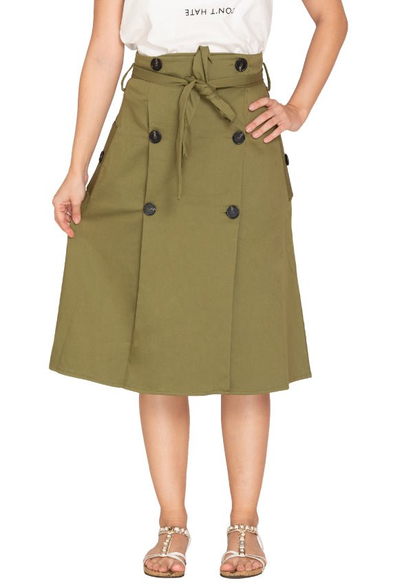 SIDE POCKETS SKIRT