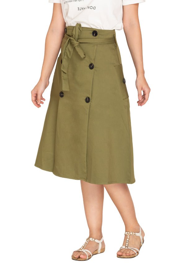 SIDE POCKETS SKIRT