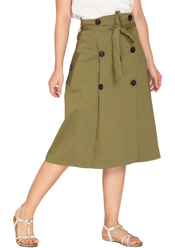 SIDE POCKETS SKIRT