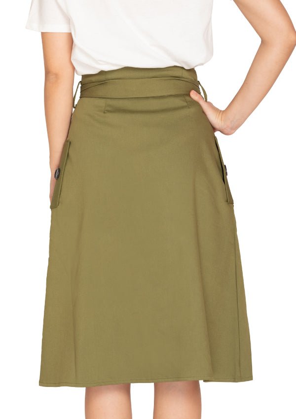 SIDE POCKETS SKIRT