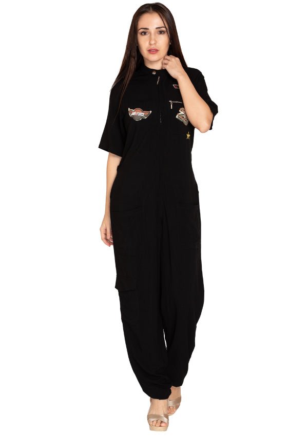 Multi sticker jump suit