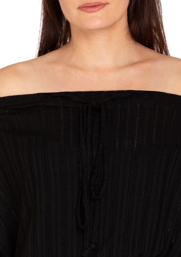 Crop off shoulder top