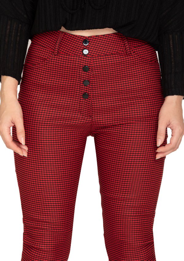 RED CHECK TROUSER