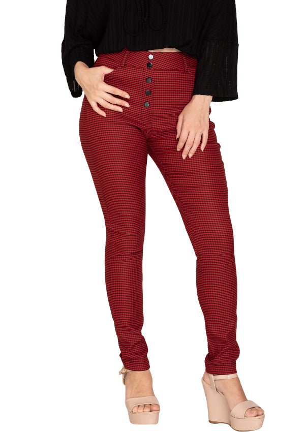 RED CHECK TROUSER
