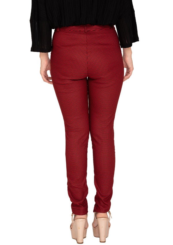 RED CHECK TROUSER