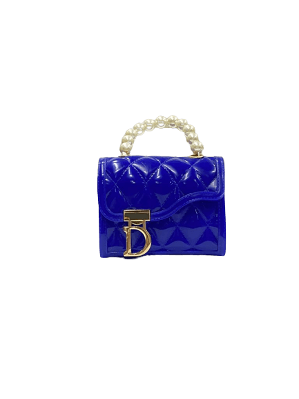 Croco mini bag (Blue)