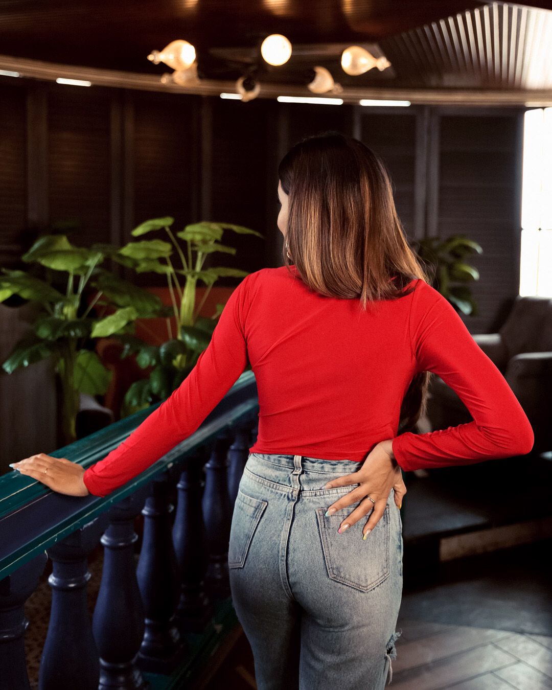Red knot crop top